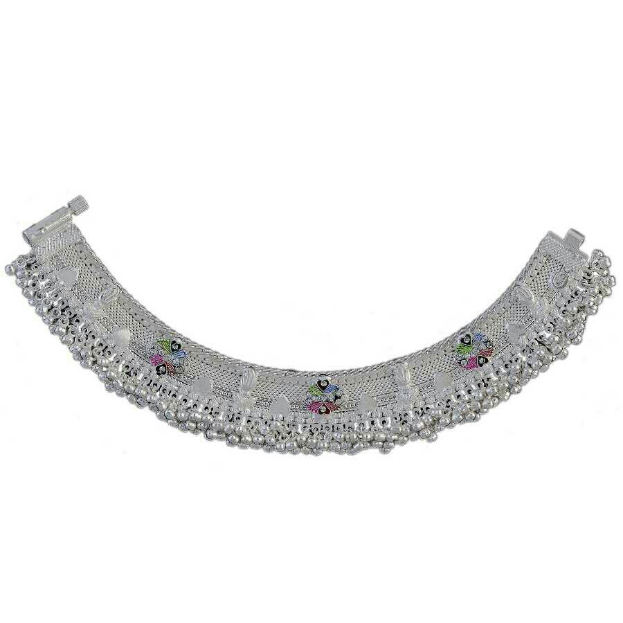 Fancy Silver Anklet