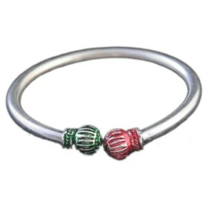 Fancy Silver Bangle