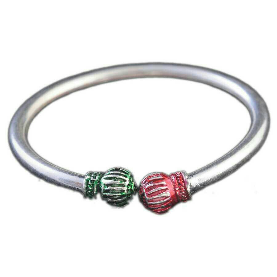 Fancy Silver Bangle