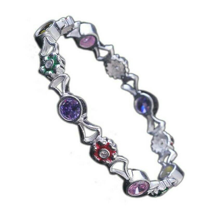 Fancy Silver Bangle