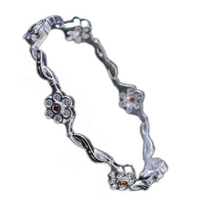 Fancy Silver Bangle