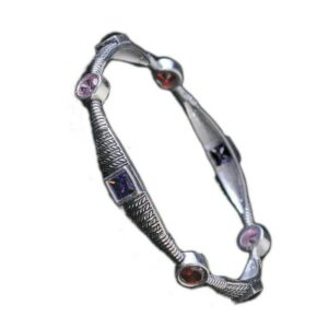 Fancy Silver Bangle