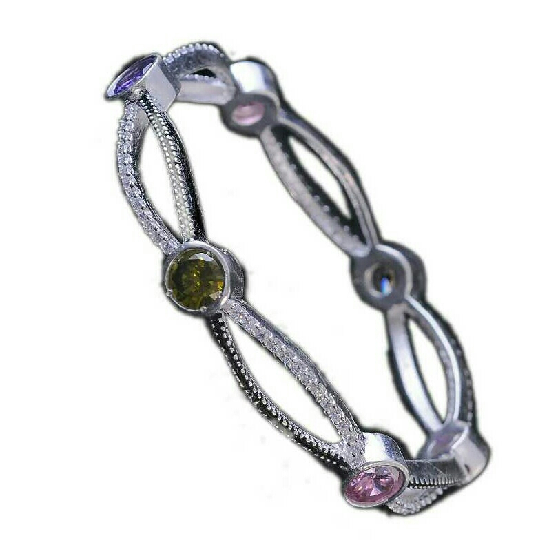 Fancy Silver Bangle