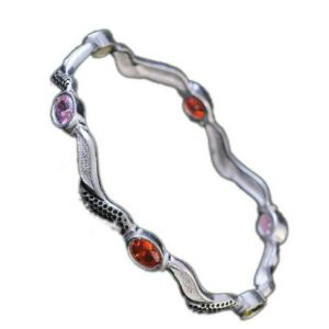 Fancy Silver Bangle