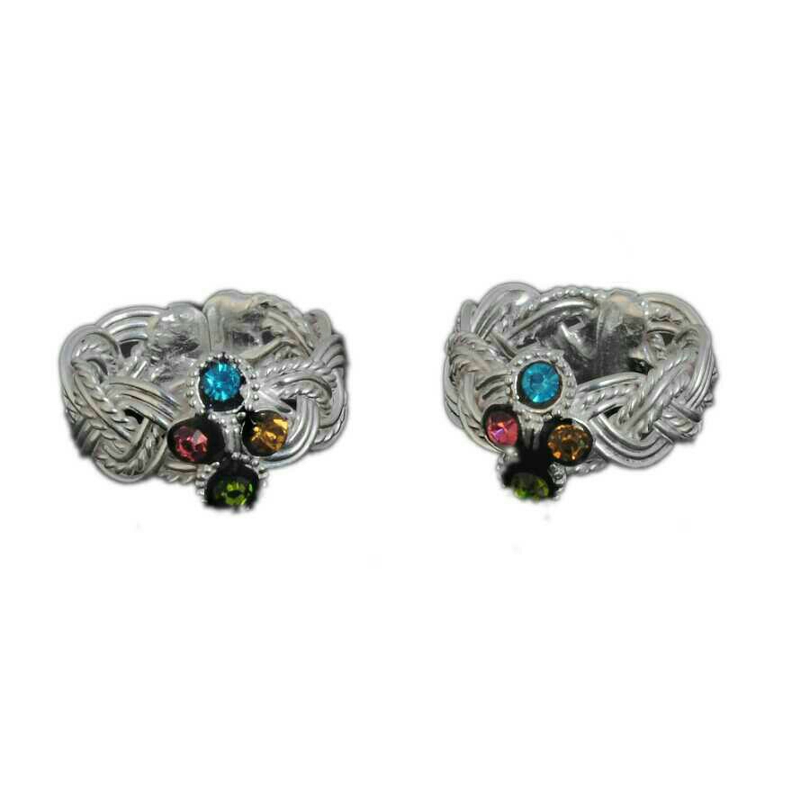 Fancy Silver Bangle