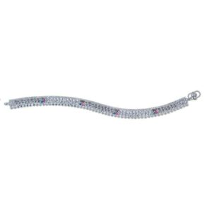 Fancy Silver Ladies Anklet