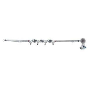 Fancy Silver Ladies Anklet