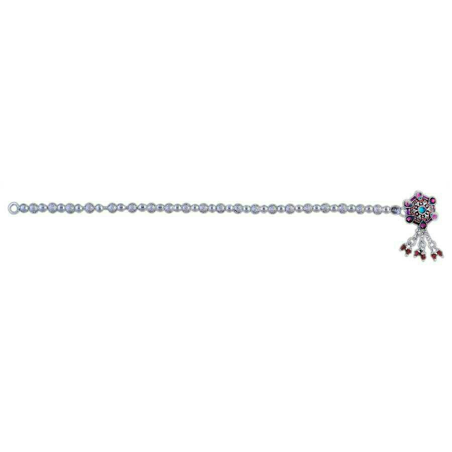 Fancy Silver Ladies Anklet