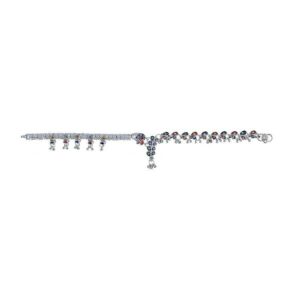 Fancy Silver Ladies Anklet