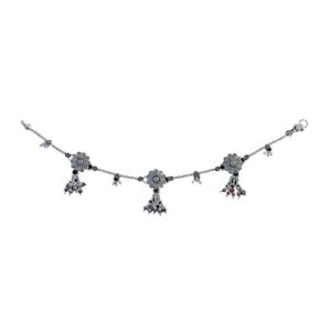 Fancy Silver Ladies Anklet