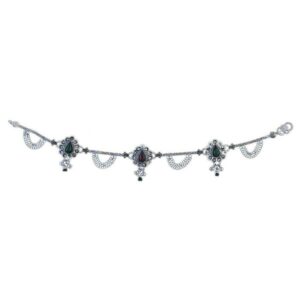 Fancy Silver Ladies Anklet