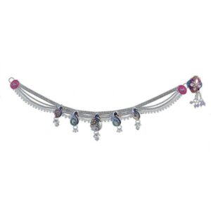Fancy Silver Ladies Anklet