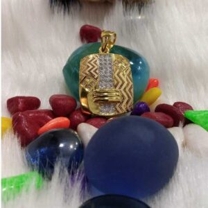 Modern 916 Gold Gents Pendant