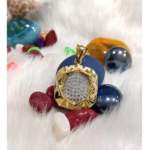 916 Gold Plain Gents Pendant