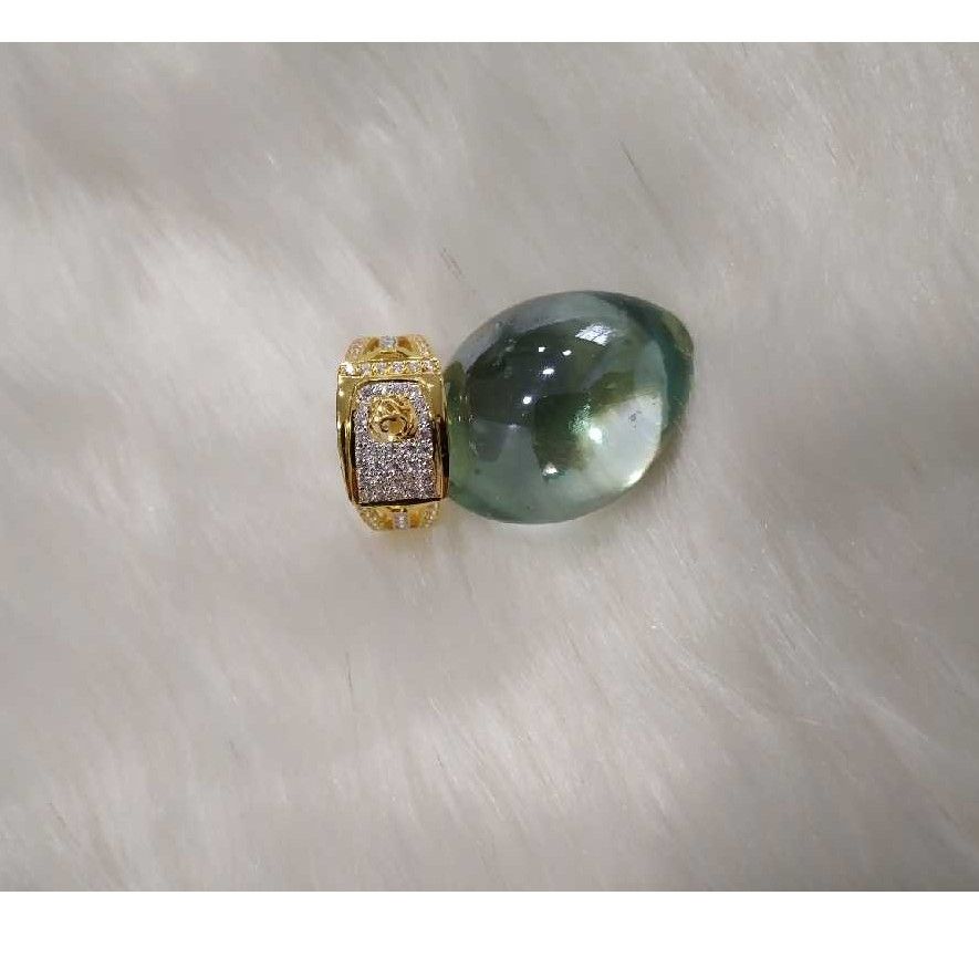 Designer 916 Gold CZ Diamond Gents Ring