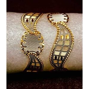 22KT fancy CNC Gold Bangles