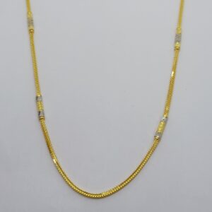 22k Plain fancy gold chain