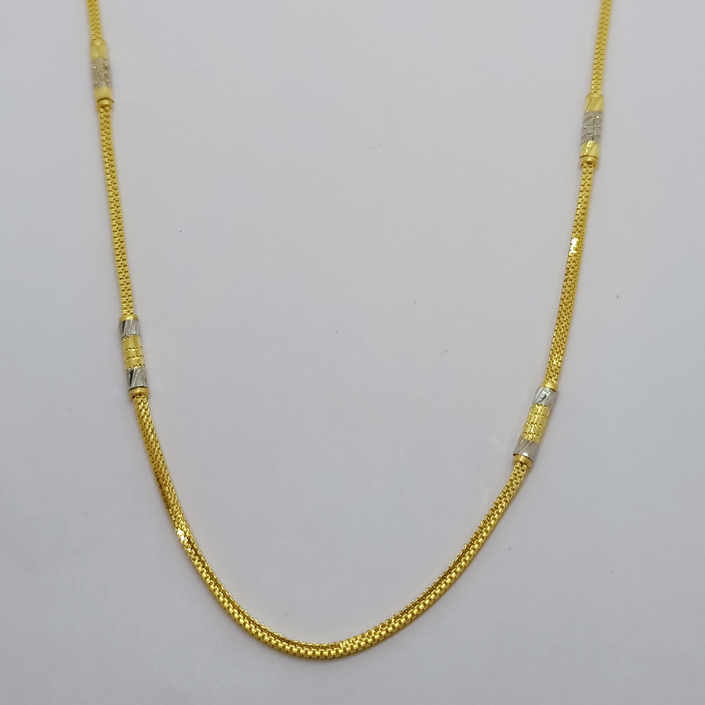 22k Plain fancy gold chain - Image 2