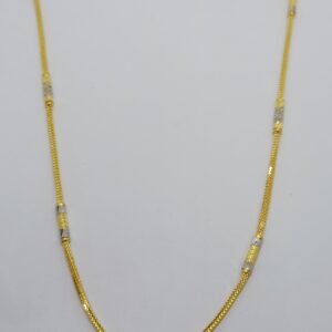 22k Plain fancy gold chain