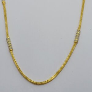 22k Plain fancy gold chain