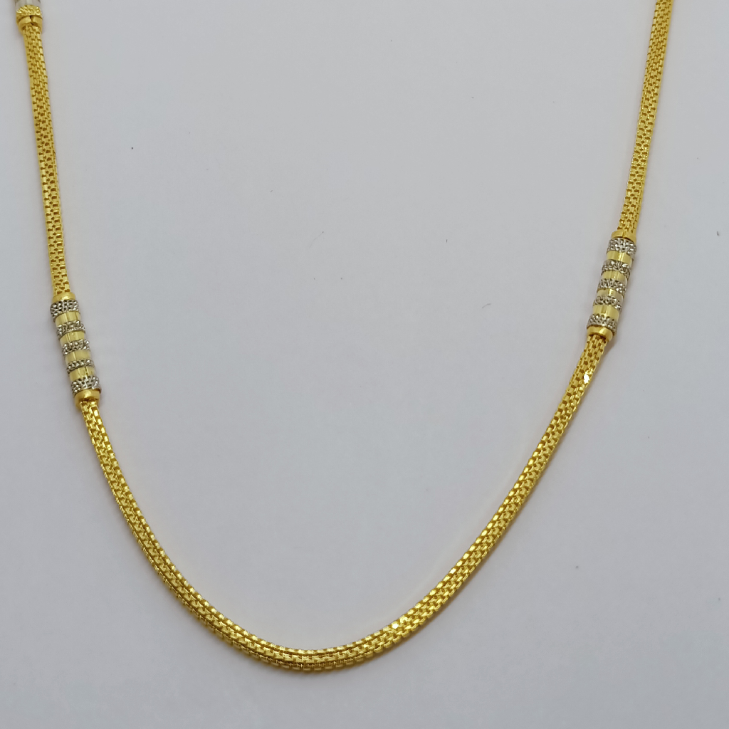 22k Plain fancy gold chain - Image 2