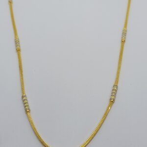22k Plain fancy gold chain