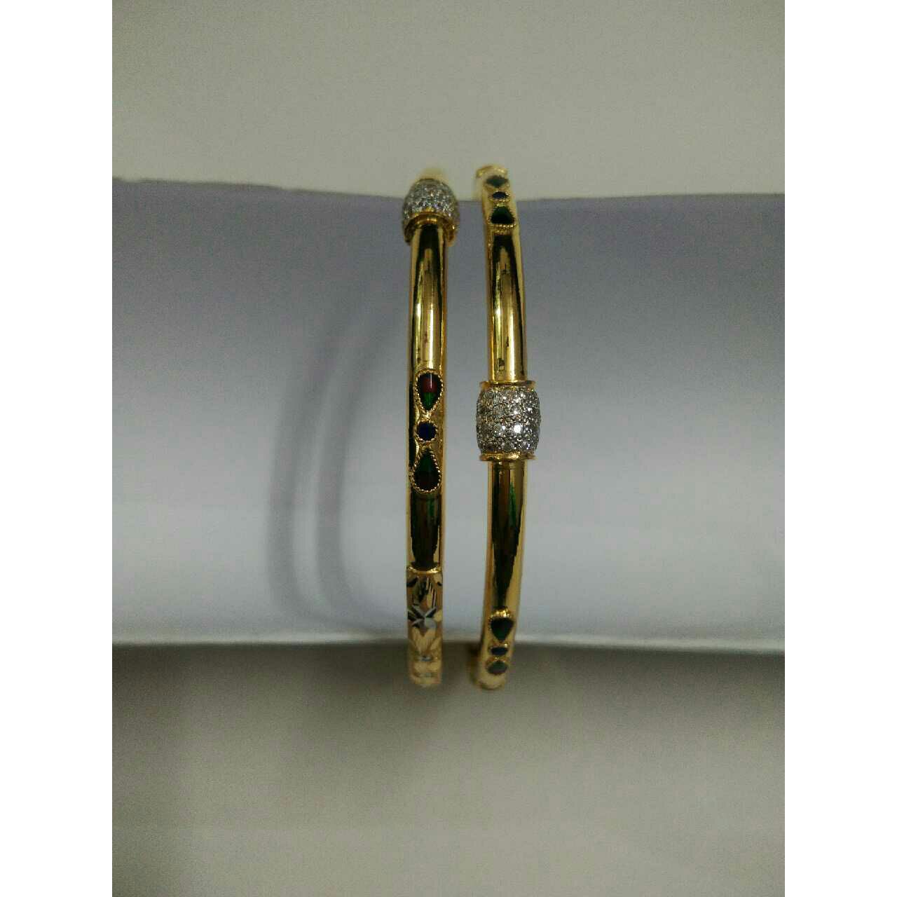 Gold 916 Antique Ladies Copper Kadli