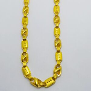 916 hollow Unique gold chain
