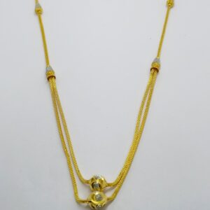 916 Gold Plain Mala