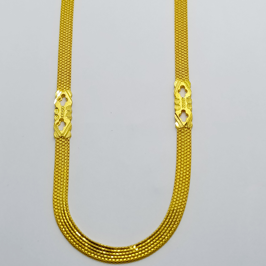 916 peace cutting gold chain - Image 2