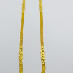 22k peace cutting gold chain