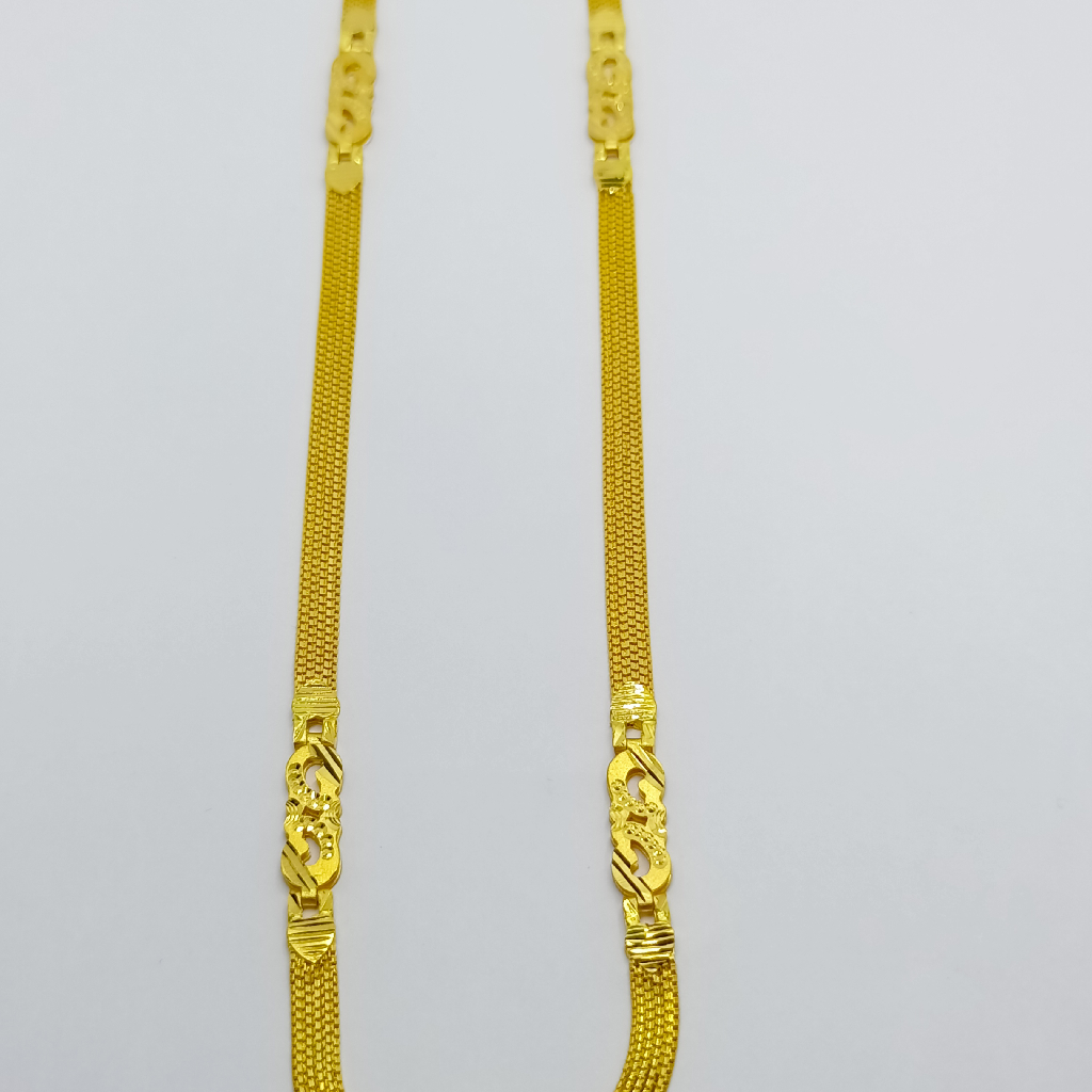 22k peace cutting gold chain