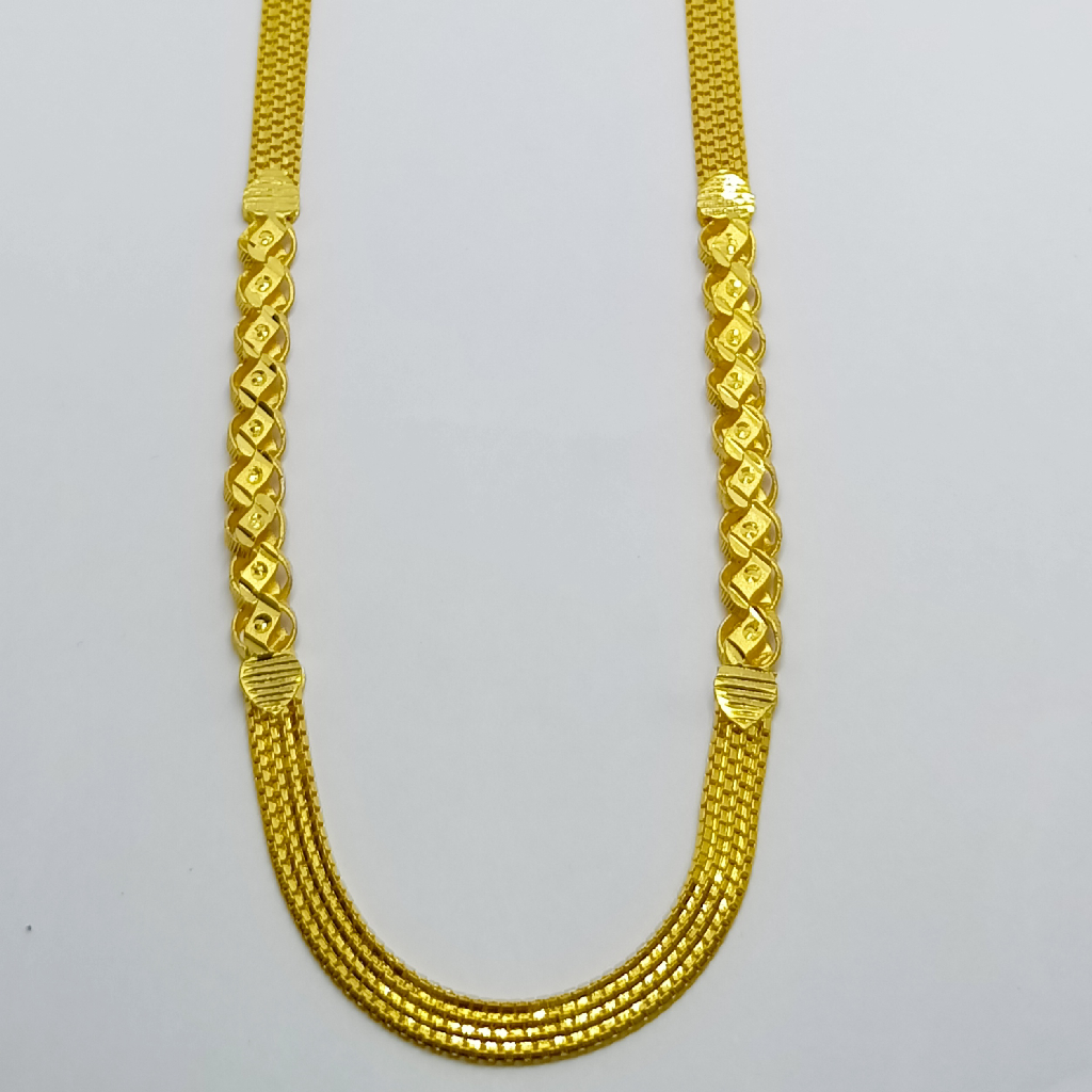 22k machine fitting gold chain - Image 2