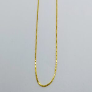 22crt lightweight Machine Gold Chain