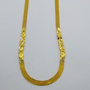 22k peace cutting gold chain