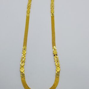 22k peace cutting gold chain