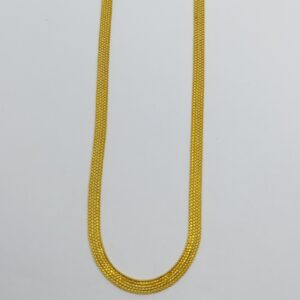 22k gold fiveway machine chain