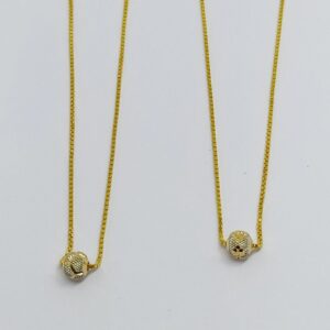 22crt Single Ball Light Weight Chain