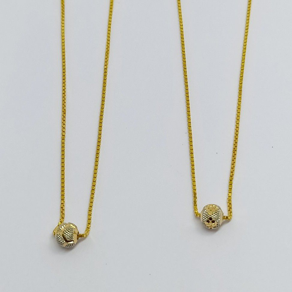 22crt Single Ball Light Weight Chain - Image 2