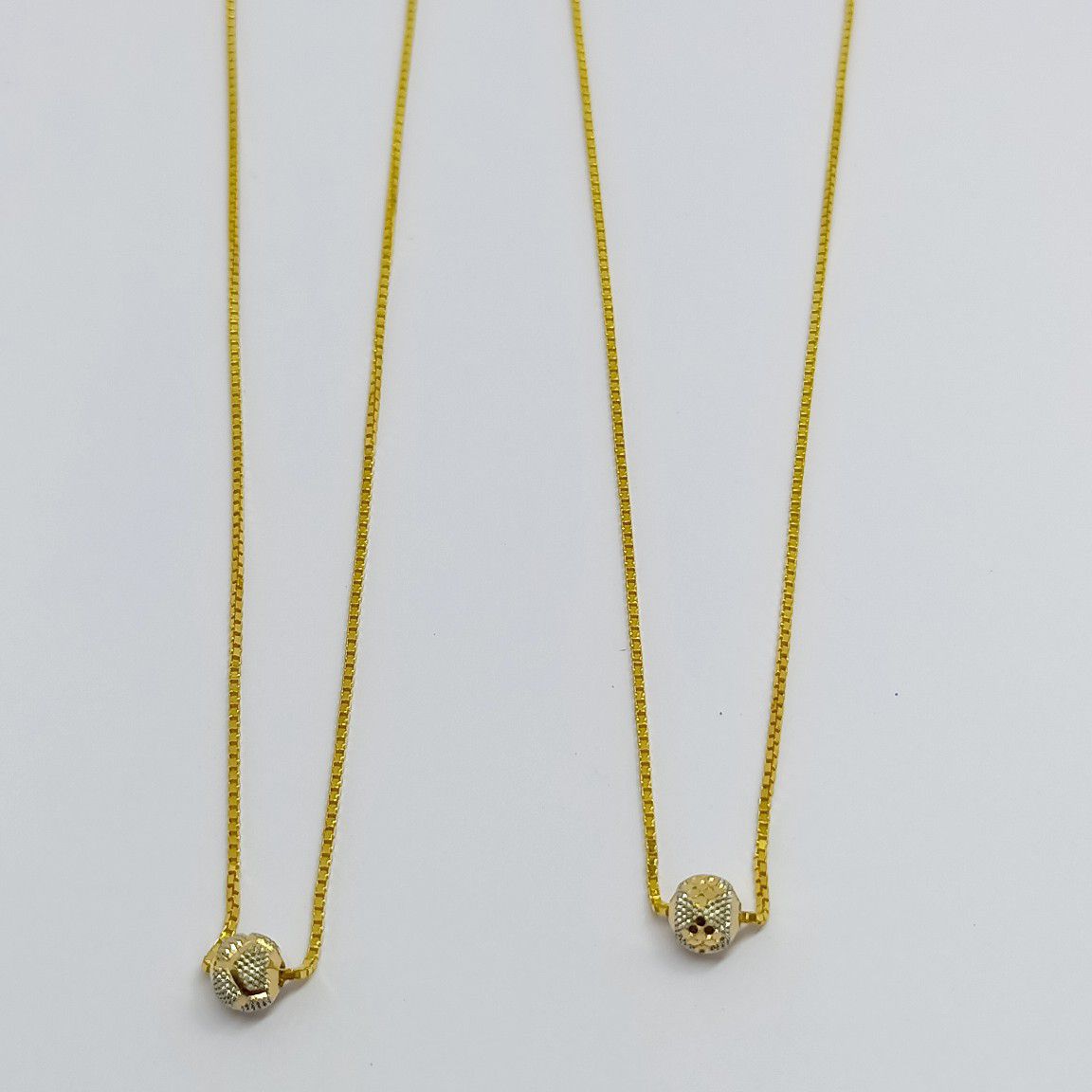 22crt Single Ball Light Weight Chain