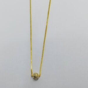 22crt Single Ball Gold Chain