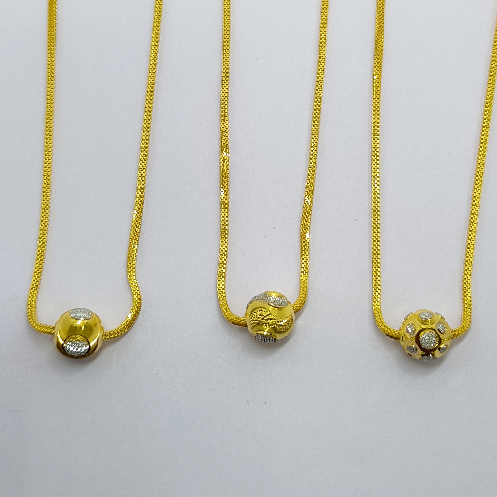 22crt gold ball chain for ladies - Image 2