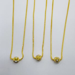 22crt gold ball chain for ladies