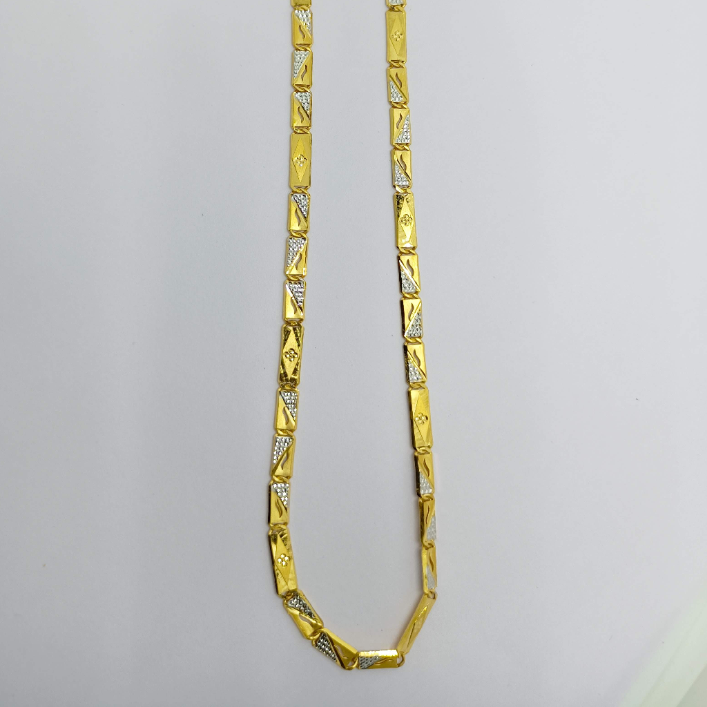 22crt Gold Gents fancy chain - Image 2