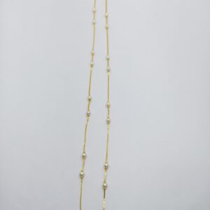 916 Gold Fancy Gold Pearl Chain