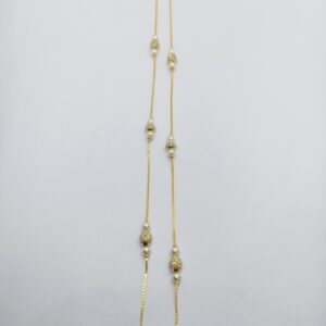 916 Gold Ladies Fancy Moti Chain