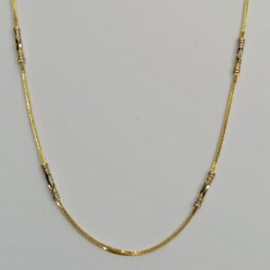 916 Gold Ladies Pipe Chain