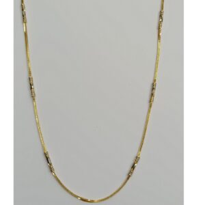 916 Gold Ladies Pipe Chain