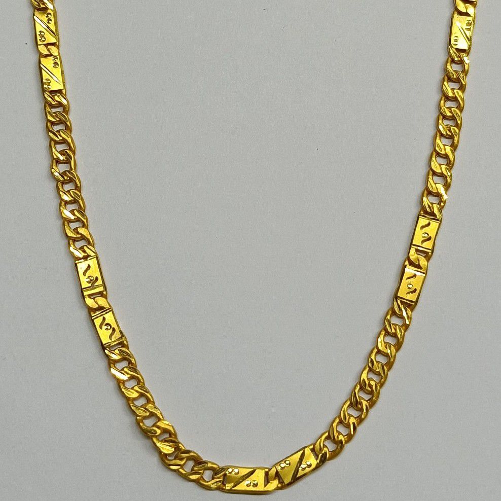 916 Gold Hollow Hallmark Chain - Image 2