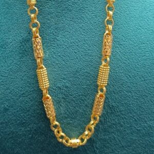 916 Gold Fancy Hollow Chain